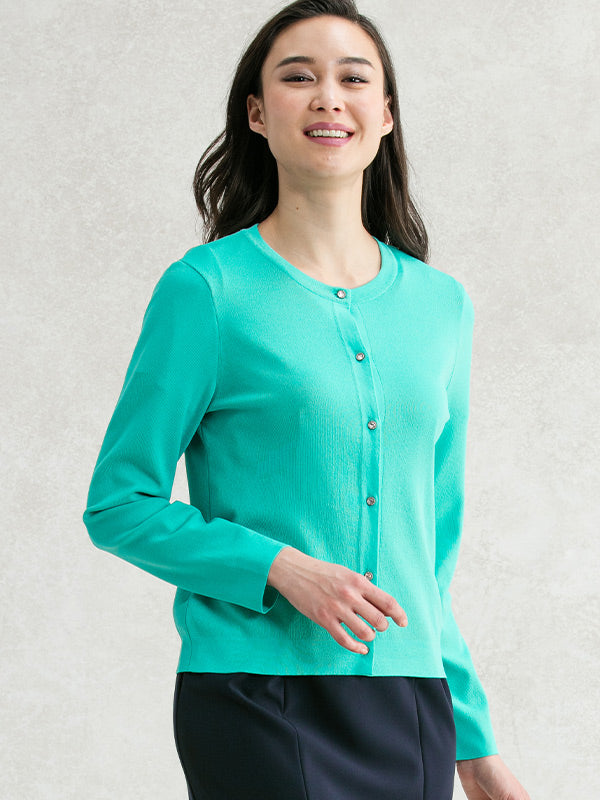 Washable Knit: Turquoise Fresh Cardigan