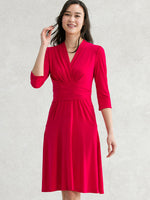 Cherry Pink Cache-Coeur Dress