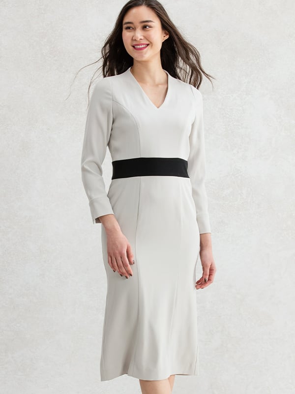 Beige X Black Business Mermaid Dress