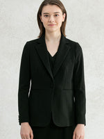 Starry Black Long Tailored Jacket