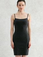 Charcoal Gray Body-Shaping Warm Dress