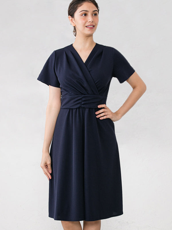 Body Shape Correction: Navy Marilyn Dress