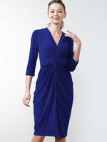 Royal Blue Venus Drape Dress