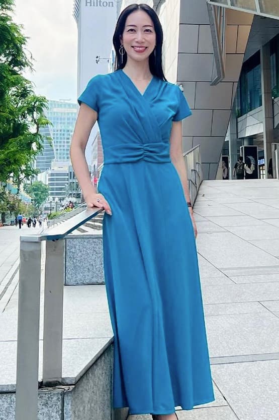 Long Length: Turquoise Blue Long Marilyn Dress