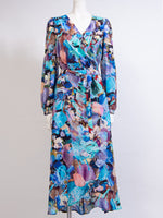 Stretch Chiffon: Water Mirror Chiffon Cache-Coeur Long
