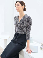 All-Season Material: Sunny Egg X Black Docking Shell Dress