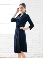 Navy Wrap Dress