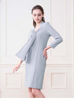 Pale Blue Bow-Tie Dress