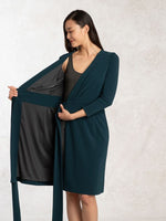 Charcoal Gray Body-Shaping Warm Dress