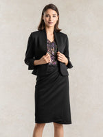 Stretch Chiffon: Etoile X Black Asymmetry Dress