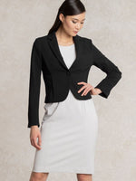 All-Season / No Lining: Black Short Tailored Jacket