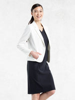 All-Season / No Lining: White Tailored Jacket