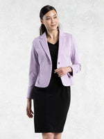 Cotton Blend: Lilac Tailored Jacket