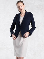 All-Season / No Lining: Navy Tailored Jacket