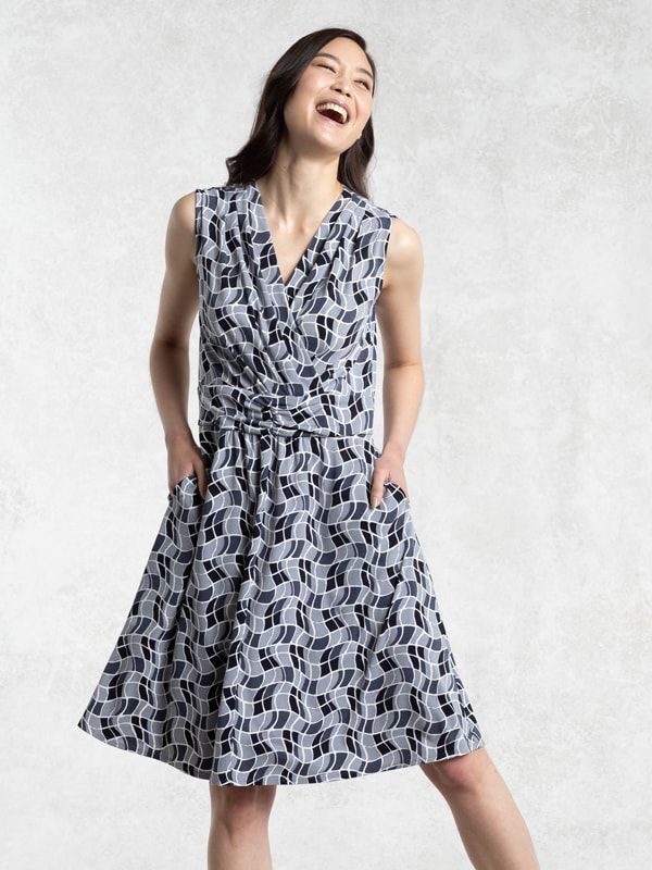 Optical Gray Marilyn Dress