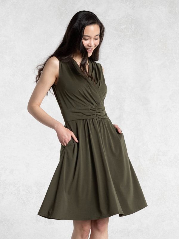 Khaki Marilyn Dress