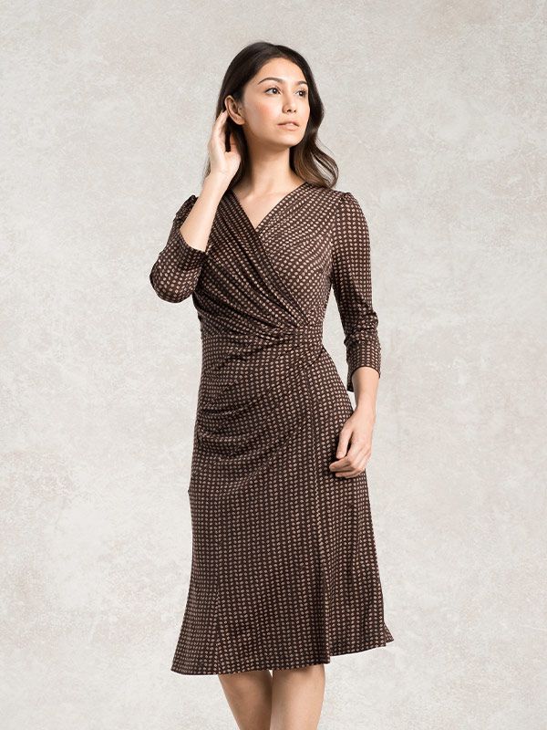 Mocha Gather Dress