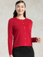 Berry Crewneck Cardigan