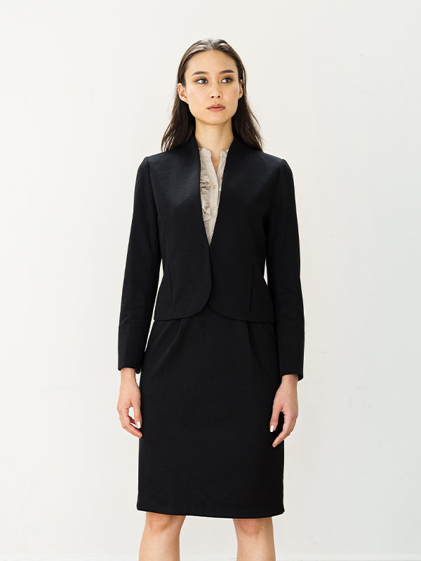 Restock!: Black Collarless Jacket