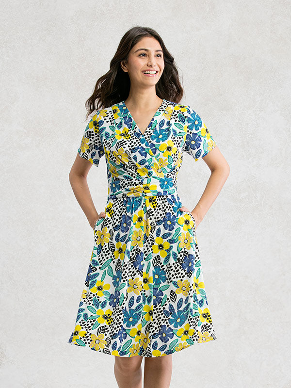 Yellow Bouquet Marilyn Dress