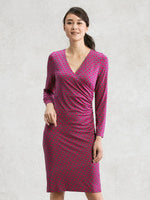 Victory Pink Side Gather Dress