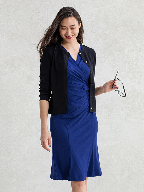 Royal Blue Gathered Dress
