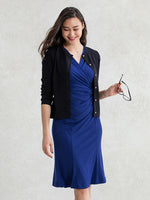 Royal Blue Gathered Dress