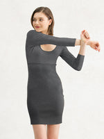 Charcoal Gray 3/4 Sleeve Warm Underdress