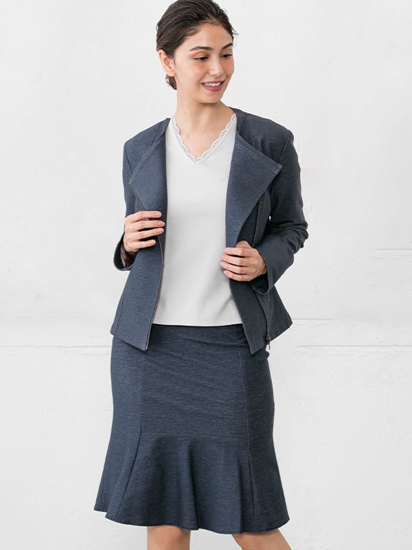 Indigo Stretch Denim Riders Jacket