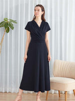 Long Length: Navy Long Marilyn Dress