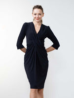 Restock!: Navy Venus Drape Dress