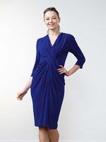Royal Blue Venus Drape Dress