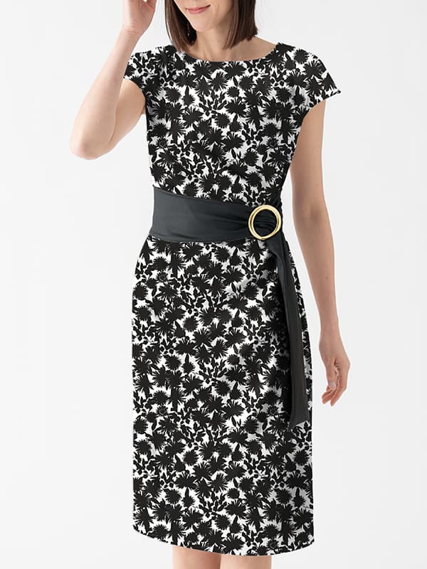 Silky: Silk-Like Monomer Galette T-Shirt With Sash