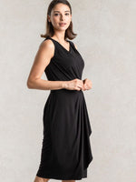Black Drape Dress