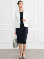 Body Shape Correction: Navy Daily Dress