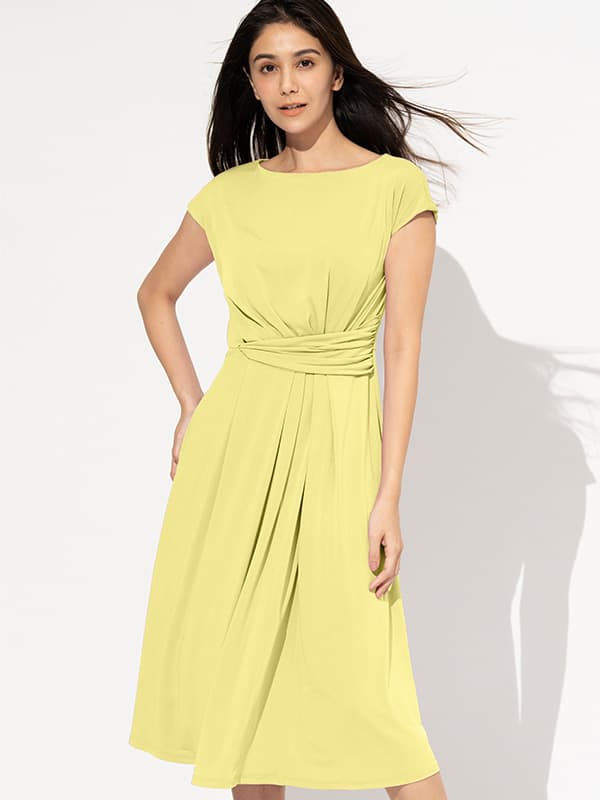 Lemon Yellow Actress Dress
