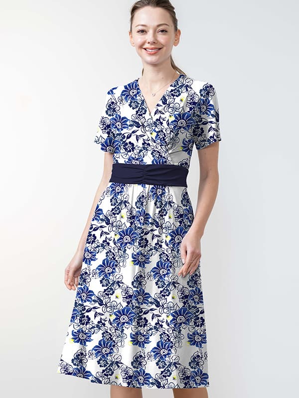Stretch Chiffon: Stretch Chiffon Ai Hotaru Marilyn Dress