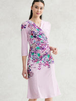 Stretch Jersey: Stretch Jersey Bloom Gathered Dress
