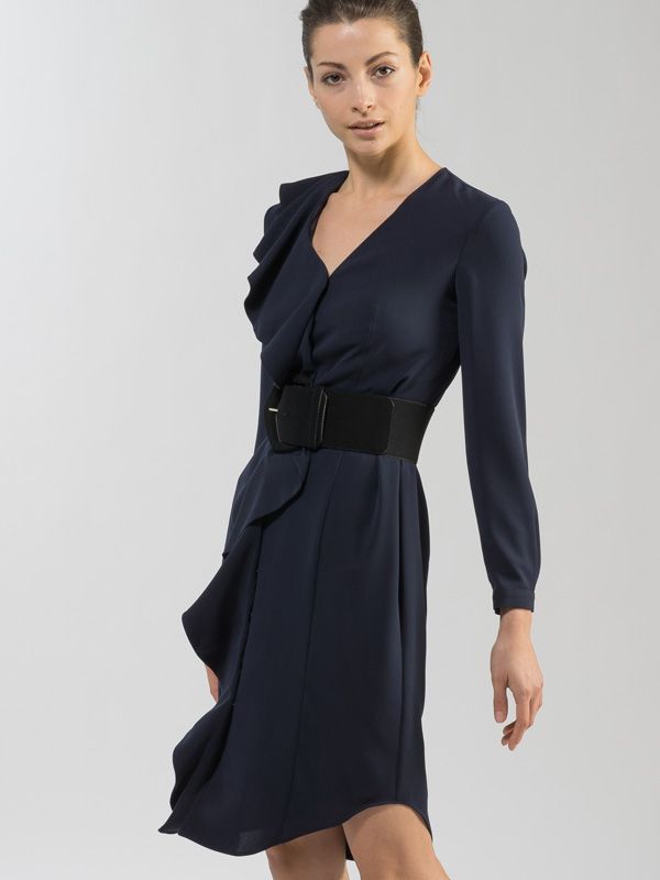 Navy Shirt Dress