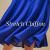 Gorgeous yet light! Stretch chiffon without stiff shoulders