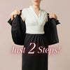 Complete the suit style in 2 steps! "Docking One Piece" to save busy mornings