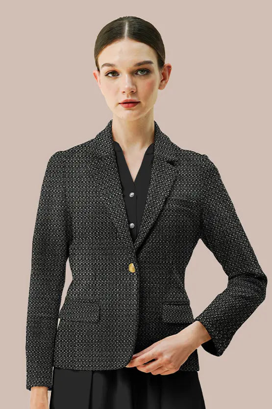 Lame Jacquard:Tailored Jacket