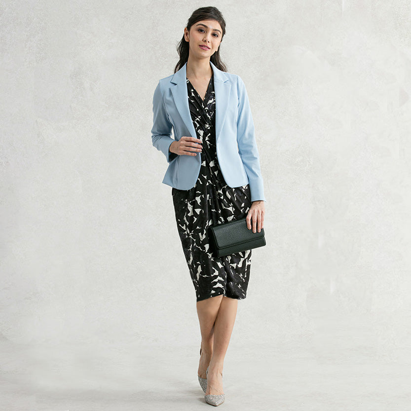Brighten the look with sky blue