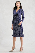 Navy Koyuki Twist Dress