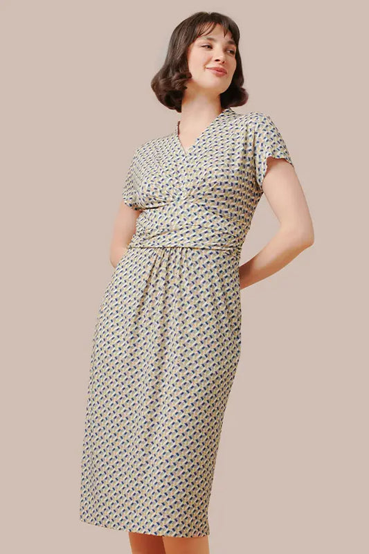 Stretch Jersey: Stretch Jersey Prism Shell Dress