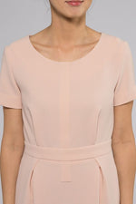 Pink Heathered Stretch 3D Dress