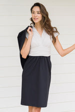 Light Gray X Navy Shell Dress