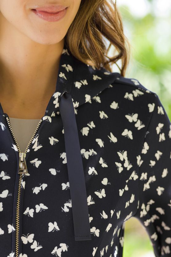 Navy Butterfly First Class Parka