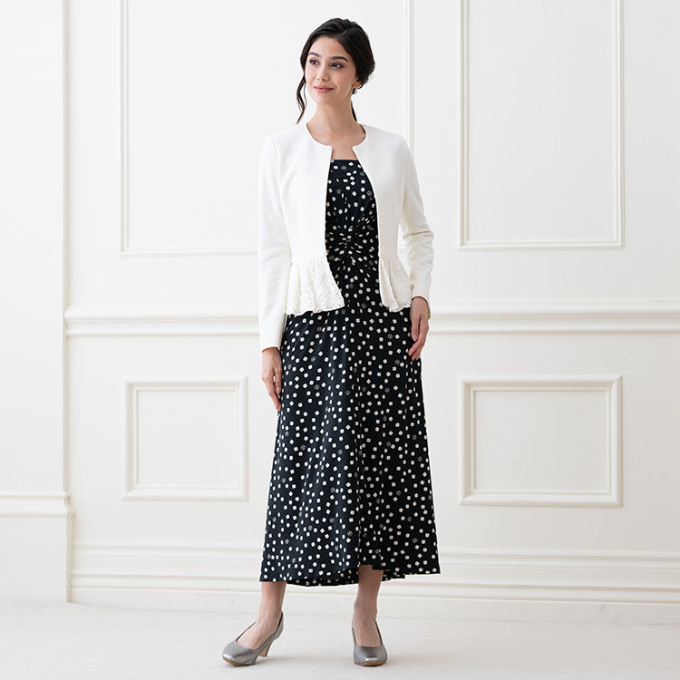 A peplum jacket gives you a stylish look