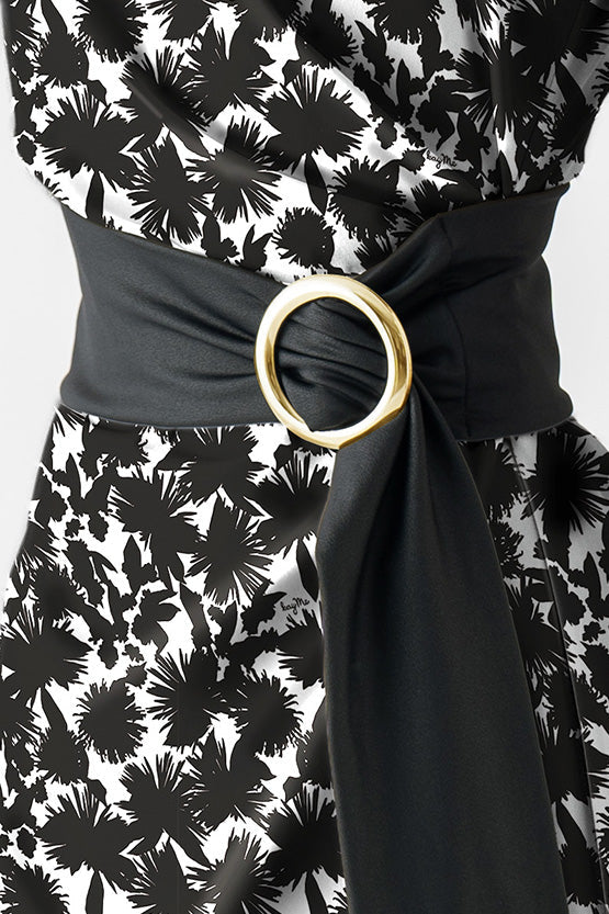 Silky: Silk-Like Monomer Galette T-Shirt With Sash